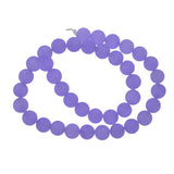 Maxbell Natural Malay Jade Jewelry Making Stone Round Loose Beads 10mm Purple