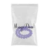 Maxbell Natural Malay Jade Jewelry Making Stone Round Loose Beads 10mm Purple