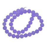 Maxbell Natural Malay Jade Jewelry Making Stone Round Loose Beads 10mm Purple