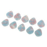 Maxbell 10 Pieces Acetic Acid Charms Pendants DIY Earring Jewelry Making light blue