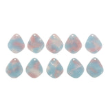 Maxbell 10 Pieces Acetic Acid Charms Pendants DIY Earring Jewelry Making light blue