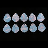 Maxbell 10 Pieces Acetic Acid Charms Pendants DIY Earring Jewelry Making light blue