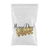 Maxbell 10 Set Jewelry Findings Leather Cord End Magnetic Clasp Hole Size 4mm gold