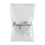 Maxbell 100Pcs Leaf charms Jewelry Findings DIY Necklace Decoration  Platinum