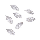 Maxbell 100Pcs Leaf charms Jewelry Findings DIY Necklace Decoration  Platinum