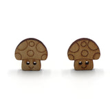 Maxbell Wooden 2 Holes Sewing Buttons DIY Scrapbook Craft 30pcs 20mm mushroom