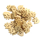 Maxbell Wooden 2 Holes Sewing Buttons DIY Scrapbook Craft 30pcs 18mm natural palm