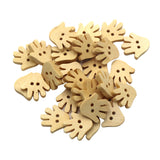 Maxbell Wooden 2 Holes Sewing Buttons DIY Scrapbook Craft 30pcs 18mm natural palm