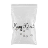 Maxbell 10 Pieces 925 sterling Silver Seamless Spacer Loose Beads 3mm (1mm hole)