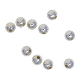 Maxbell 10 Pieces 925 sterling Silver Seamless Spacer Loose Beads 3mm (1mm hole)