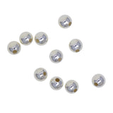 Maxbell 10 Pieces 925 sterling Silver Seamless Spacer Loose Beads 3mm (1mm hole)