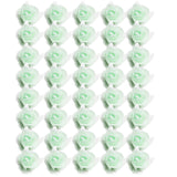 Maxbell 50 Pieces Artificial Foam Mesh Rose Flower Heads for Wedding 4cm Light green