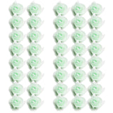 Maxbell 50 Pieces Artificial Foam Mesh Rose Flower Heads for Wedding 4cm Light green