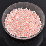 Maxbell 500pcs 6mm Round Plastic Imitation Pearl Spacer Beads DIY Craft Light Pink