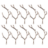 Maxbell 10 Pieces Branch Necklace Pendants Charms Jewelry Findings Gold 7.3x2.5cm