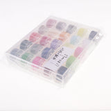 Maxbell 25 Pieces Bobbins and Sewing Thread with Case for Brother Singer Colorful