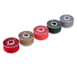 Maxbell 25 Pieces Bobbins and Sewing Thread with Case for Brother Singer Colorful