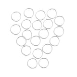 Maxbell 20 Pieces Silver Plated Soldered Closed Jump Rings Jewelry Findings 4mm