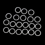 Maxbell 20 Pieces Silver Plated Soldered Closed Jump Rings Jewelry Findings 4mm