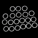 Maxbell 20 Pieces Silver Plated Soldered Closed Jump Rings Jewelry Findings 4mm