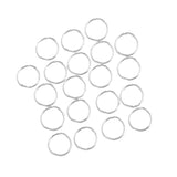 Maxbell 20 Pieces Silver Plated Soldered Closed Jump Rings Jewelry Findings 4mm