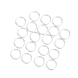 Maxbell 20 Pieces Silver Plated Soldered Closed Jump Rings Jewelry Findings 4mm