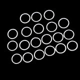 Maxbell 20 Pieces Silver Plated Soldered Closed Jump Rings Jewelry Findings 4mm