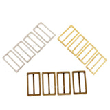 Maxbell 4 Pieces Tri-Glide Adjustable Buckles Strap Slide 3 Bar Adjusters Bronze