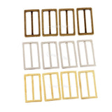 Maxbell 4 Pieces Tri-Glide Adjustable Buckles Strap Slide 3 Bar Adjusters Bronze
