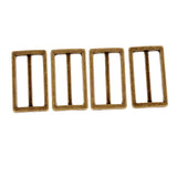 Maxbell 4 Pieces Tri-Glide Adjustable Buckles Strap Slide 3 Bar Adjusters Bronze