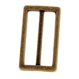 Maxbell 4 Pieces Tri-Glide Adjustable Buckles Strap Slide 3 Bar Adjusters Bronze
