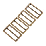 Maxbell 4 Pieces Tri-Glide Adjustable Buckles Strap Slide 3 Bar Adjusters Bronze