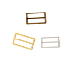 Maxbell 4 Pieces Tri-Glide Adjustable Buckles Strap Slide 3 Bar Adjusters Bronze