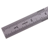 Maxbell Dual Side Stainless Steel Straight Ruler English/Metric Ruler 15cm