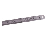 Maxbell Dual Side Stainless Steel Straight Ruler English/Metric Ruler 15cm