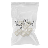 Maxbell 10pcs Flatback Pearl Embellishments Buttons for Scrapbooking White
