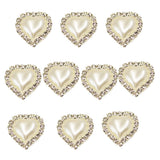 Maxbell 10pcs Flatback Pearl Embellishments Buttons for Scrapbooking White
