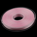 Maxbell 10mm Double Sided Satin Ribbon Spool Decor Craft Wedding Trim 25m Light pink