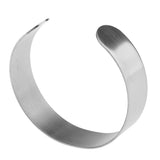 Maxbell 1 Piece Silver Blank Bangle Setting Cuff Bracelet For Jewelry Making 1.6cm