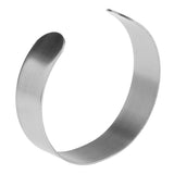 Maxbell 1 Piece Silver Blank Bangle Setting Cuff Bracelet For Jewelry Making 1.6cm