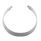 Maxbell 1 Piece Silver Blank Bangle Setting Cuff Bracelet For Jewelry Making 1.6cm