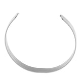 Maxbell 1 Piece Silver Blank Bangle Setting Cuff Bracelet For Jewelry Making 1cm