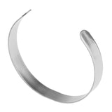 Maxbell 1 Piece Silver Blank Bangle Setting Cuff Bracelet For Jewelry Making 1cm