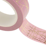 Maxbell 6 Pieces Washi Masking Tape Adhesive Decorative Tape for Scrapbooking Pink