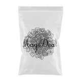 Maxbell 100 Pieces Plastic Bra Lingerie Strap Clips Hook Slider Buckle 15mm Black