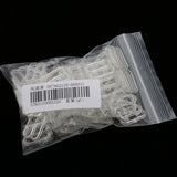 Maxbell 100 Pieces Plastic Bra Lingerie Strap Clips Hook Slider Buckle 15mm Clear