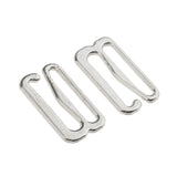 Maxbell 100 Pieces Metal Bra Lingerie Strap Clips Hook Slider Buckle 15mm Silver