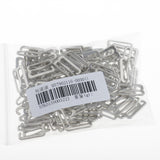 Maxbell 100 Pieces Metal Bra Lingerie Strap Clips Hook Slider Buckle 15mm Silver