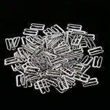 Maxbell 100 Pieces Metal Bra Lingerie Strap Clips Hook Slider Buckle 15mm Silver