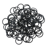 Maxbell 100 Pieces Metal Bra Lingerie Strap Clips Hook Slider Buckle 18mm Black